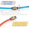 Annegk Pneumatic Connector Pneumatic Bulkhead Fitting Push In Fitting Bulkhead