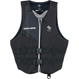 Sea-Doo Mens Airflow Life Jacket Ecoprene (Black) 3X-Large 2858701690