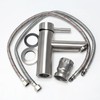 Minnhua Straight Bathroom Mixer Tap with 1 Hoses, Wash Basin
