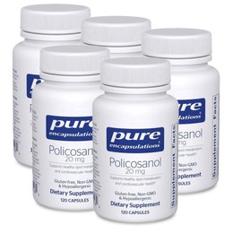 Pure Encapsulations Policosanol 20mg capsules Pure Encapsulations Policosanol, 5 units, 120 tablets / 퓨어인캡슐레이션 폴리코사놀 20mg 캡슐 Pure Encapsulations Policosanol, 5개, 120정