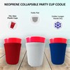 Blank Neoprene Party Cup Coolie (6 Pack, Black)