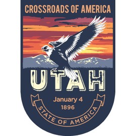 State Animal Utah Night 4x5.5 inches Sticker Decal die Cut Vinyl - Made and Shipped in USA
