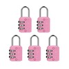 SISAV 3 Digit Combination Lock,Gym Padlock,Outdoor Padlock,Suitable for School Lockers,Tool