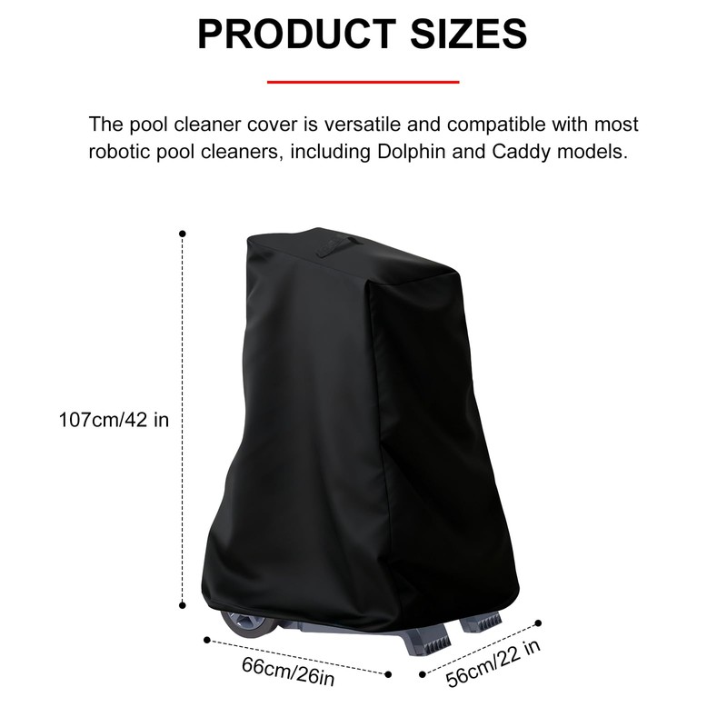 Pool Cleaner Caddy Cover,Waterproof and Dustproof Robotic Pool Cleaner Cover,