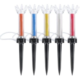 Golf Accessory, 5 PCS 5PCS 360 Degree Bounce Plastic Golf Tee, Firm Plastic+Magnet Practice for Leisure Golf Training Sports(90mm)