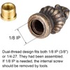 Canomo Antique Brass Lamp Finial Cap Knob Lamp Decoration for