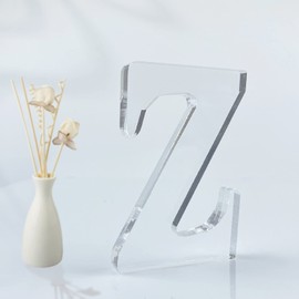 WOODOUNAI 4 Inch Designable Acrylic Letters Unfinished Acrylic Letters for Wall Decor Decorative Standing Letter Slices Sign Board Decoration for Craft Home Party Projects (Z)