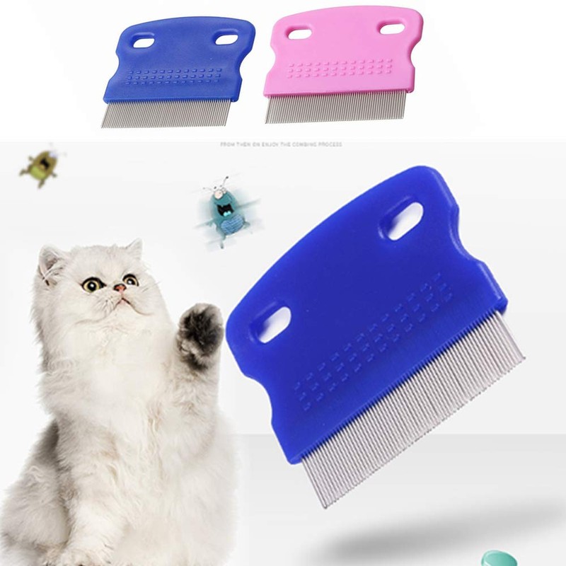 3Pcs Grooming Kit with Handle: Flea Remover Combs for Long