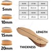 Shoe Insoles Raiser - Leather Heel Wedge Insoles - Insoles