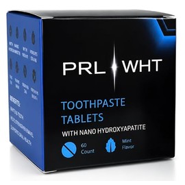 Fluoride Free Toothpaste Tablets - Natural Whitening, Nano Hydroxyapatite, Xylitol, Remineralizing, Plastic Free, Eco & Travel Friendly, For Sensitive