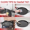 GasSaf 7421 Gourmet BBQ System Griddle for Weber 22 1/2