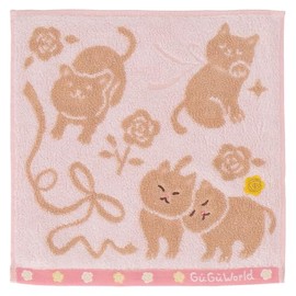 GuGuWorld 36705289 Towel Handkerchief Women's Handkerchief Towel for Women Cat, Pink (A)