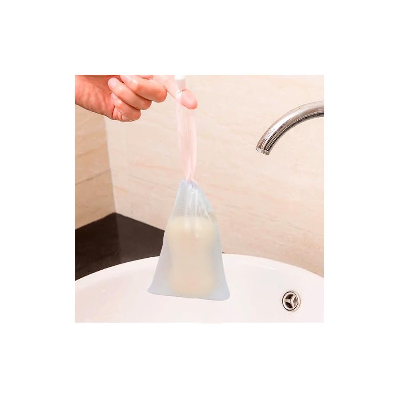 Yueton Bolsas Jabón Malla Espumosa Ideales Limpieza Facial Doble Capa
