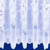 NetCurtainsUK Washington Floral Pattern Net Curtains In White - Sold