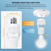 BUTITNOW 2pcs Motion Activated Light Sockets, E26/E27 Screw in Add