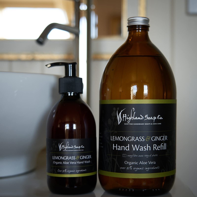 The Highland Soap Company Lemongrass & Ginger Liquid Soap 300