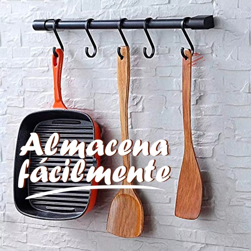 J.H. Company Set 4 Pcs Espatula Pala De Madera Utensilio