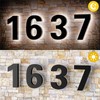 6 Inch Backlit House Numbers for Outside, Stainless Steel, LED