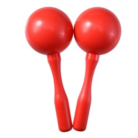 HILAZA Maracas for Kids Adults, 8 Inch, Set of 2, Red