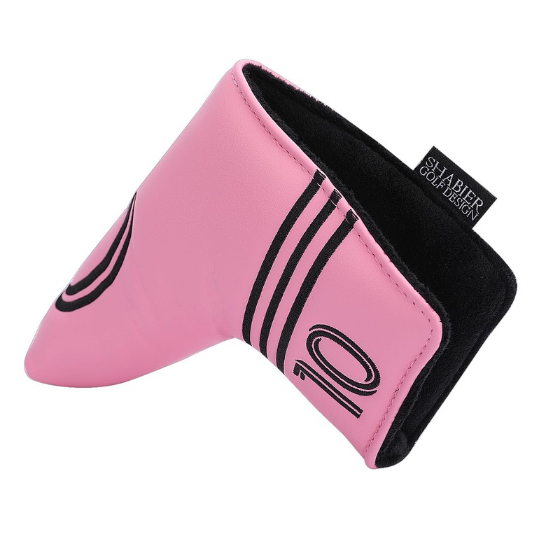 SHABIER Pink Golf Putter Cover with NO.10 Design Headcover for