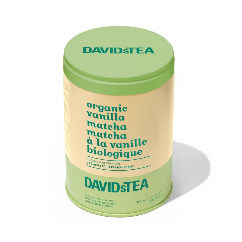 DAVIDsTEA Organic Vanilla Matcha Tea – Flavored Green Tea Powder