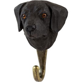 WILDLIFEGARDEN WG4490 Labrador Retriever Hand Carved Wall Hook