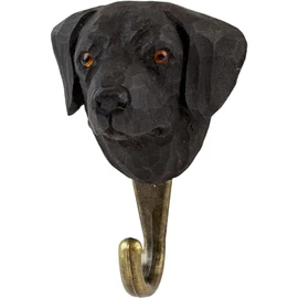 WILDLIFEGARDEN WG4490 Labrador Retriever Hand Carved Wall Hook