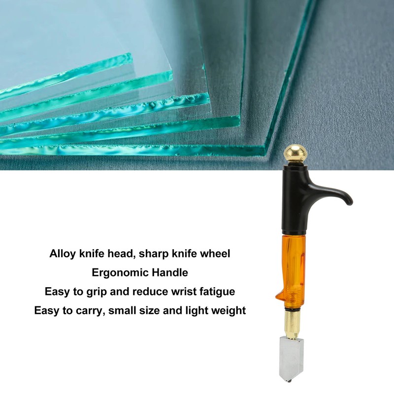 Glass Cutter Hand Grip Ergonomic Handle T Shaped Glass Cutter