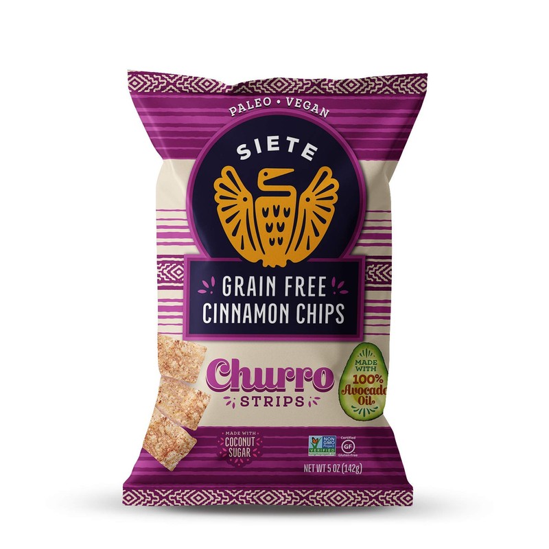 Siete Grain Free Cinnamon Churro Strips, 5 oz Bag (1