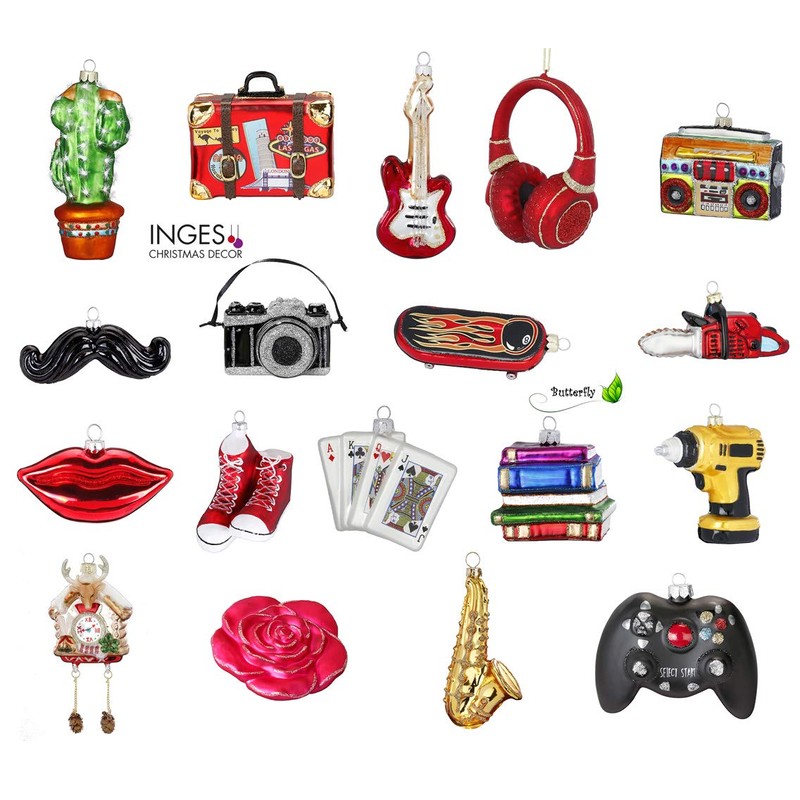 Inge-glas Christmas Tree Decoration Christmas Baubles Figurine