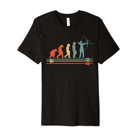 Archer Arrow and Bow Sports Evolution Vintage Archery Premium T-Shirt