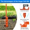 Upgraded Auger Drill Bit for Planting 4'' X 32'' Garden