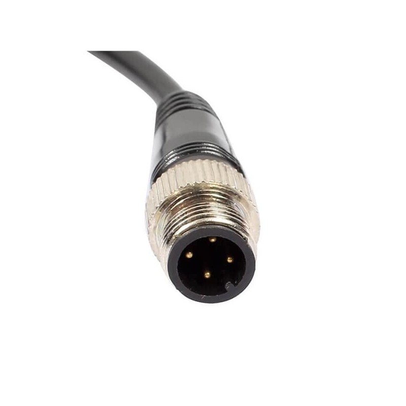 M12 4-Pin Connector PVC Sensor Cable, A Code Straight Male