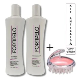 Fortipelo Kit Anticaída Shampoo Con Papa Romero Sábila Chile