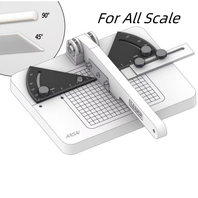 ANSAI Miter Cutter, Angle Cutting Station with 3 Replacement Blades,