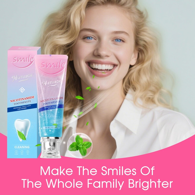 Hotluck Niacinamide Toothpaste | Whitening & Fluoride-Free for Healthy Gums