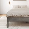 Plank+Beam Solid Wood Platform Bed Frame, Strong Wood Slat Support,