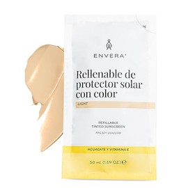 ENVERA Protector Solar Facial Rellenable con Color FPS50+ Tono Light