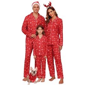 iClosam Holiday Family Jammies Pajamas