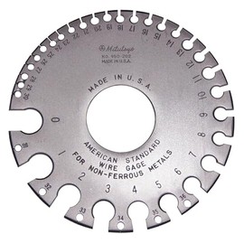 Mitutoyo 950-202, American Standard Wire Gage for 0-36 Gage Non-Ferrous Wire