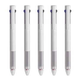 HeTaoCat Multicolor Pens 5 Pack 0.5mm 3-in-1 Retractable Gel Pens - 3 Colors Barrel Gel Pen for Office Supplies (5)