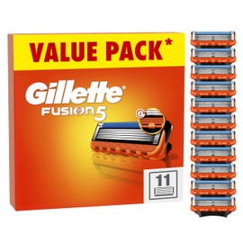 Gillette Gillette Fusion5 Razor Refills for Men, 11 Razor Blade Refills, with Lubrastrip for a Close Shave
