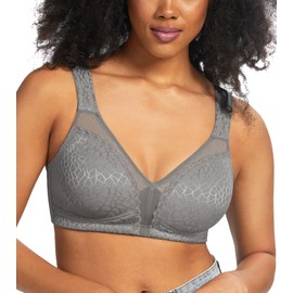 HACI Women's Minimizer Bra Full Coverage Non Padded Wirefree Plus Size for Large Bust Support Seamless(46DD, Gray)