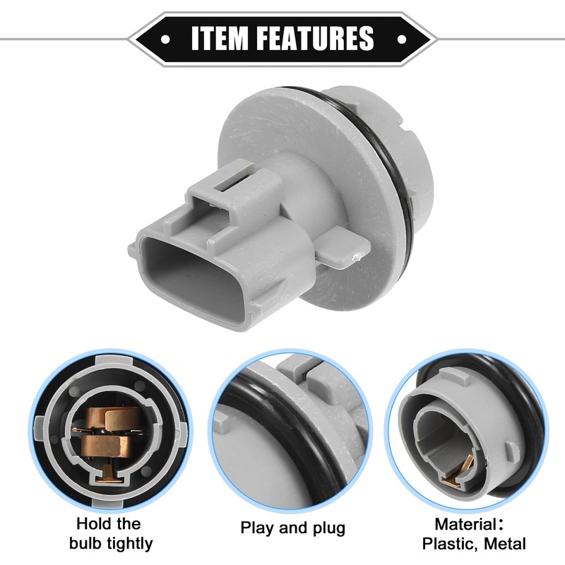 VekAuto No.9007599106 Front Turn Signal Lamp Socket Compatible for Toyota