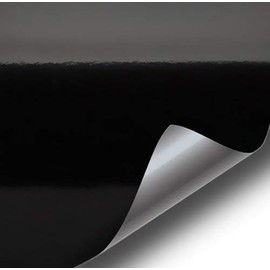 VViViD VViViD Gloss Black Vinyl Wrap Adhesive Film 24 Inches x 12 Inches Air Release Decal Sheet