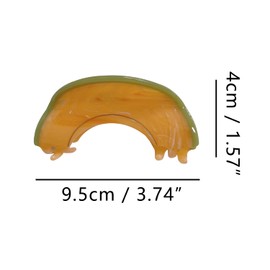 Melon Claw Clips,Cellulose Acetate Hair Clips,Small Claw Clips for Women