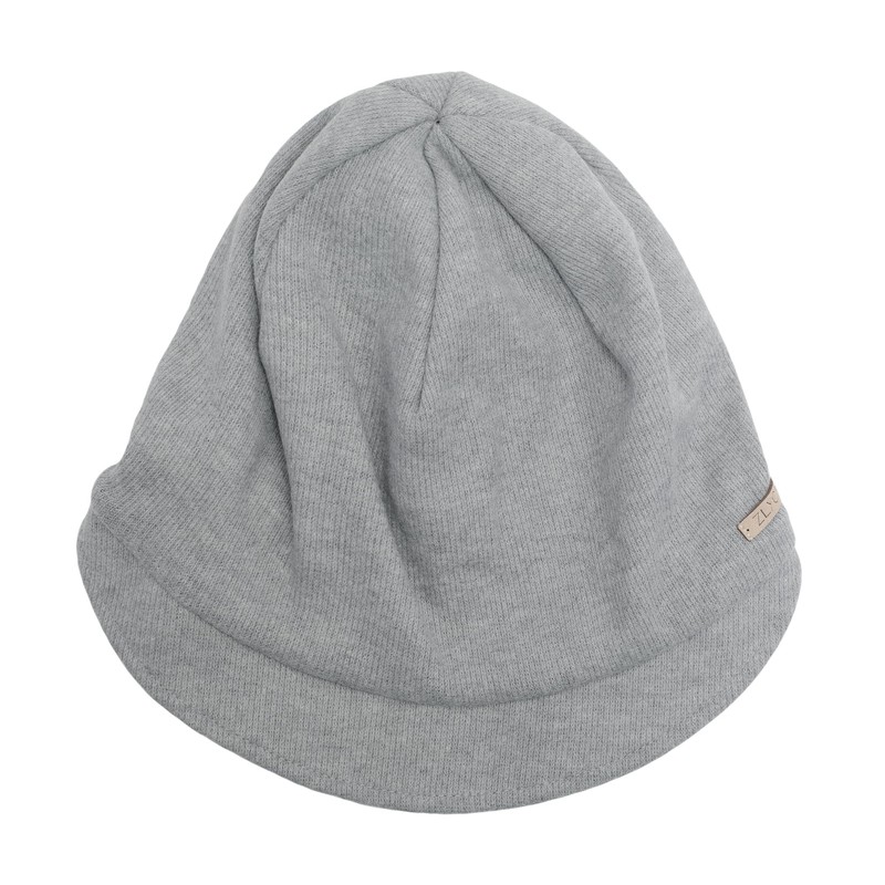 ZLYC Women Slouchy Beanie with Short Visor Brim Double Layer