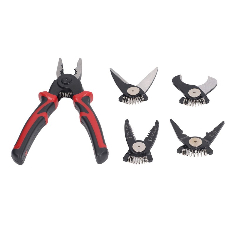 5 in 1 Wire Stripper Prevent Slip Handle Shear Pliers