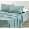 Chezmoi Collection Soft Washed King Bed Sheet Set - 4-Piece