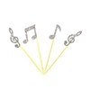 12 x Silver Music Note Cupcake Toppers, Birthday Cupcake Toppers,